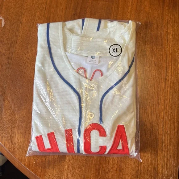 Chicago Cubs Big Al's Takeover adult White and Red Baseball Jersey - Picture 14 of 16